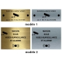 choix modèle plaque alarme métal choix modèle plaque alarme métal