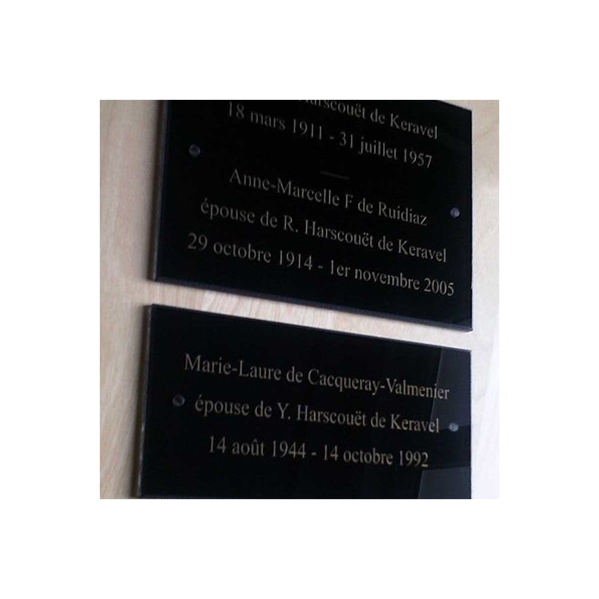 plaque funéraire