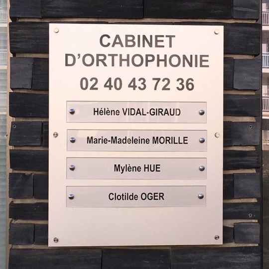 Mulptiplaques pour cabinet médical / bureaux | Plaque Personnalisée