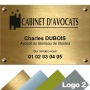 plaque avocats doré plaque avocats doré