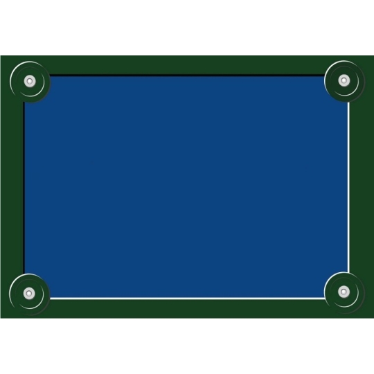 plaque de rue aimantée pour coller sur un frigo ou support métallique