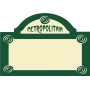 PVC-ALU Panneau de Signalisation Déco-station de Métropolitain PARIS