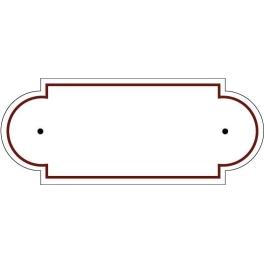 Plaque de cimetière avec forme de découpe originale - Inter-Funéraire