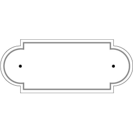 Plaque de cimetière avec forme de découpe originale - Inter-Funéraire