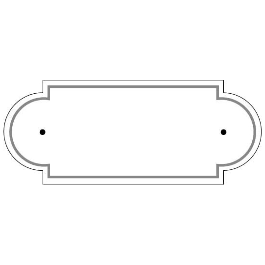 Plaque de cimetière avec forme de découpe originale - Inter-Funéraire Plaque de cimetière avec forme de découpe originale - Inter-Funéraire