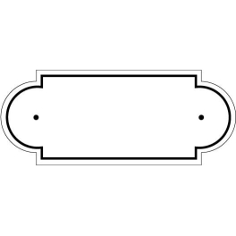 Plaque de cimetière avec forme de découpe originale - Inter-Funéraire