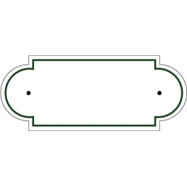 Plaque de cimetière avec forme de découpe originale - Inter-Funéraire