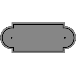 Plaque de cimetière avec forme de découpe originale - Inter-Funéraire