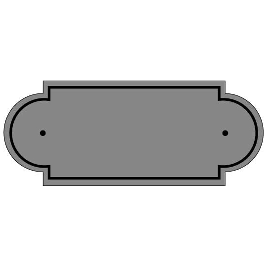 Plaque de cimetière avec forme de découpe originale - Inter-Funéraire Plaque de cimetière avec forme de découpe originale - Inter-Funéraire