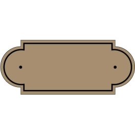 Plaque de cimetière avec forme de découpe originale - Inter-Funéraire