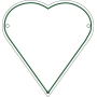 Plaque de cimetière avec une forme de découpe en coeur - support métal Plaque de cimetière avec une forme de découpe en coeur - support métal