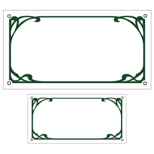 Pack Numéro de rue décoré + plaque de rue - Aspect ancien & vintage Pack Numéro de rue décoré + plaque de rue - Aspect ancien & vintage