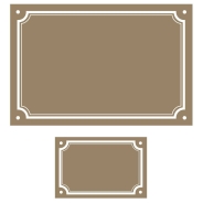 Pack Numéro de rue décoré + plaque de rue - Aspect ancien & vintage