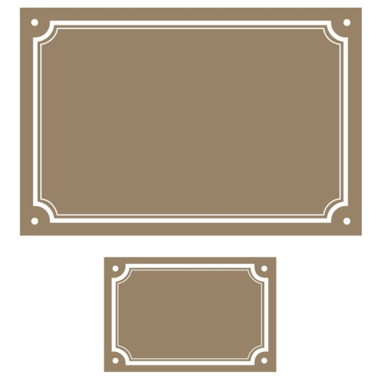 Pack Numéro de rue décoré + plaque de rue - Aspect ancien & vintage Pack Numéro de rue décoré + plaque de rue - Aspect ancien & vintage