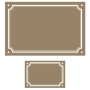 Pack Numéro de rue décoré + plaque de rue - Aspect ancien & vintage Pack Numéro de rue décoré + plaque de rue - Aspect ancien & vintage