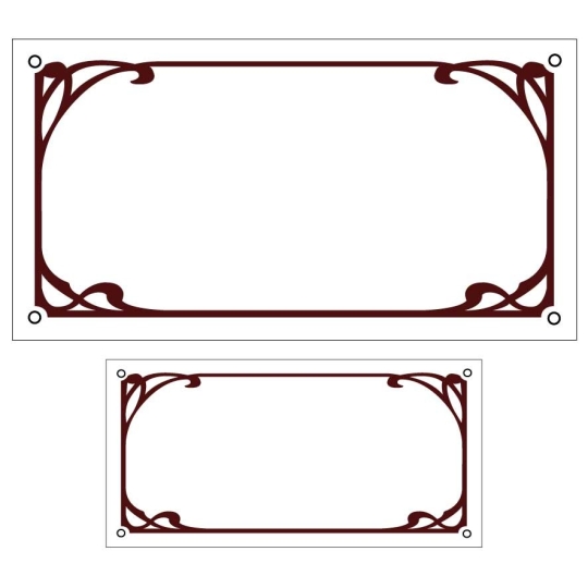 Lot de plaque de maison/ numéro emaillé ART DECO | Plaque Personnalisée Lot de plaque de maison/ numéro emaillé ART DECO | Plaque Personnalisée