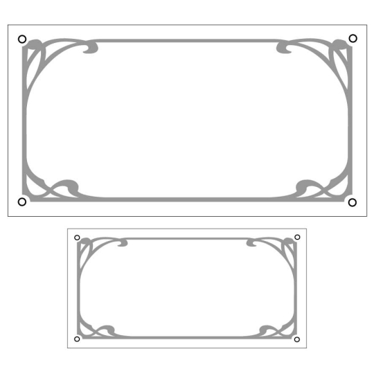 Lot de plaque de maison/ numéro emaillé ART DECO | Plaque Personnalisée Lot de plaque de maison/ numéro emaillé ART DECO | Plaque Personnalisée