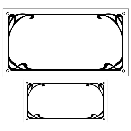 Lot de plaque de maison/ numéro emaillé ART DECO | Plaque Personnalisée Lot de plaque de maison/ numéro emaillé ART DECO | Plaque Personnalisée