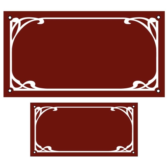 Lot de plaque de maison/ numéro emaillé ART DECO | Plaque Personnalisée Lot de plaque de maison/ numéro emaillé ART DECO | Plaque Personnalisée