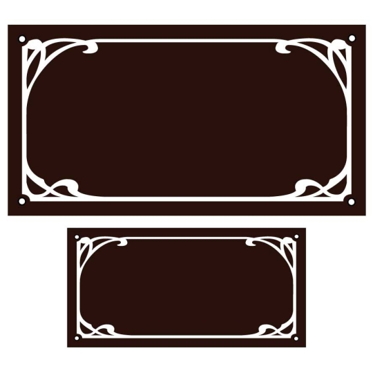 Lot de plaque de maison/ numéro emaillé ART DECO | Plaque Personnalisée Lot de plaque de maison/ numéro emaillé ART DECO | Plaque Personnalisée