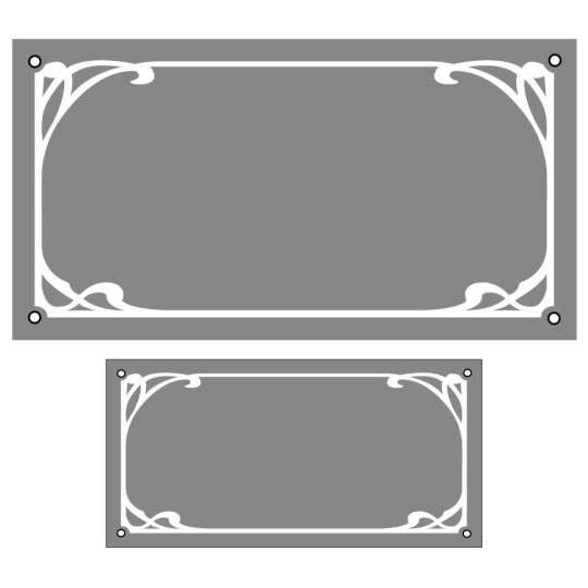 Lot de plaque de maison/ numéro emaillé ART DECO | Plaque Personnalisée Lot de plaque de maison/ numéro emaillé ART DECO | Plaque Personnalisée