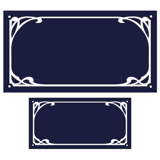 Lot de plaque de maison/ numéro emaillé ART DECO | Plaque Personnalisée Lot de plaque de maison/ numéro emaillé ART DECO | Plaque Personnalisée