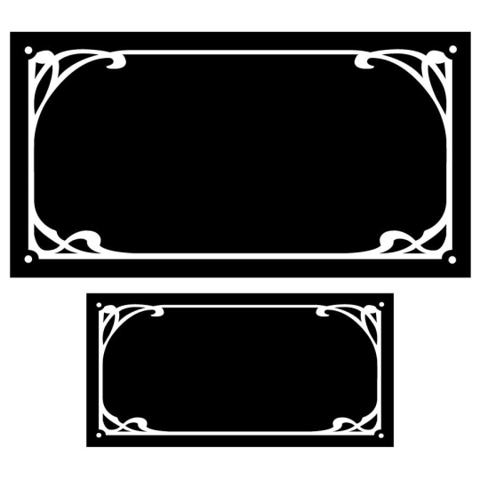 Lot de plaque de maison/ numéro emaillé ART DECO | Plaque Personnalisée Lot de plaque de maison/ numéro emaillé ART DECO | Plaque Personnalisée