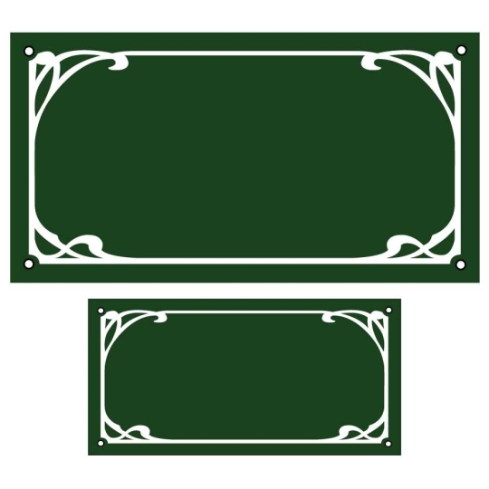 Lot de plaque de maison/ numéro emaillé ART DECO | Plaque Personnalisée Lot de plaque de maison/ numéro emaillé ART DECO | Plaque Personnalisée