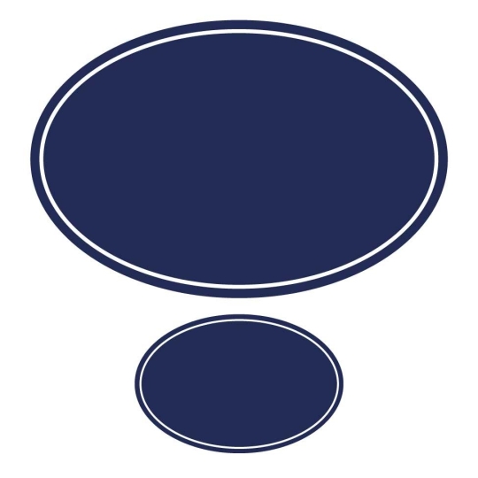 Plaque de Maison / Numéro Assorti Ovale Emaillée | Plaque Personalisée Plaque de Maison / Numéro Assorti Ovale Emaillée | Plaque Personalisée