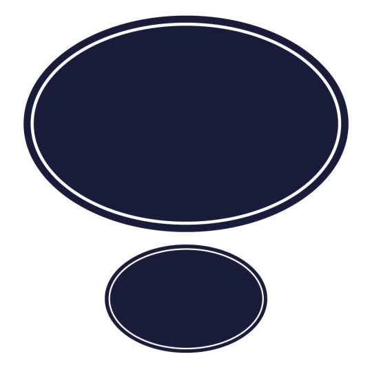 Plaque de Maison / Numéro Assorti Ovale Emaillée | Plaque Personalisée Plaque de Maison / Numéro Assorti Ovale Emaillée | Plaque Personalisée