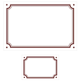Lot plaque émaillée + numéro assorti Liseret