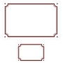Lot plaque émaillée + numéro assorti Liseret Lot plaque émaillée + numéro assorti Liseret