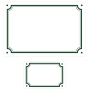 Lot plaque émaillée + numéro assorti Liseret Lot plaque émaillée + numéro assorti Liseret