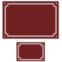 Lot plaque émaillée + numéro assorti Liseret Lot plaque émaillée + numéro assorti Liseret