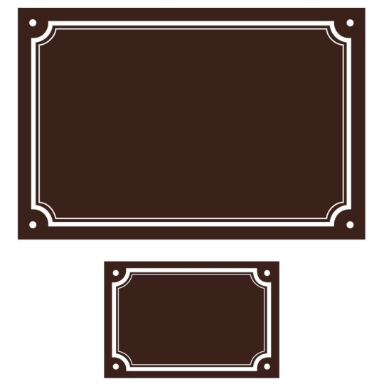 Lot plaque émaillée + numéro assorti Liseret Lot plaque émaillée + numéro assorti Liseret