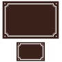 Lot plaque émaillée + numéro assorti Liseret Lot plaque émaillée + numéro assorti Liseret