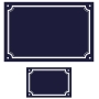 Lot plaque émaillée + numéro assorti Liseret Lot plaque émaillée + numéro assorti Liseret