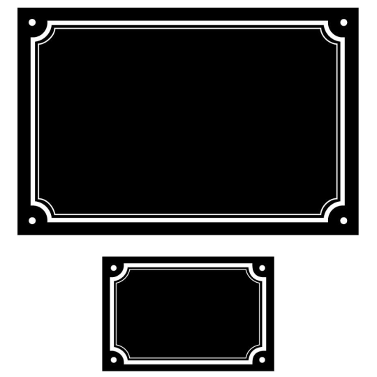 Plaque émaillée + numéro assorti avec liseret | Plaque Personnalisée Plaque émaillée + numéro assorti avec liseret | Plaque Personnalisée