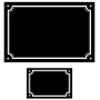 Lot plaque émaillée + numéro assorti Liseret Lot plaque émaillée + numéro assorti Liseret