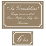 Lot plaque émaillée + numéro assorti Liseret Lot plaque émaillée + numéro assorti Liseret