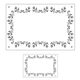 Lot de 1 plaque + 1 numéro de maison emaillé Fleuri - 12 couleurs au choix