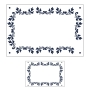 Lot de 1 plaque + 1 numéro de maison emaillé Fleuri - 12 couleurs au choix Lot de 1 plaque + 1 numéro de maison emaillé Fleuri - 12 couleurs au choix