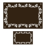 Lot de 1 plaque + 1 numéro de maison emaillé Fleuri - 12 couleurs au choix Lot de 1 plaque + 1 numéro de maison emaillé Fleuri - 12 couleurs au choix