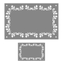 Lot de 1 plaque + 1 numéro de maison emaillé Fleuri - 12 couleurs au choix Lot de 1 plaque + 1 numéro de maison emaillé Fleuri - 12 couleurs au choix