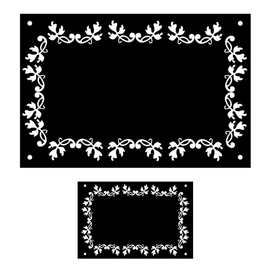 Lot de 1 plaque + 1 numéro de maison emaillé Fleuri - 12 couleurs au choix Lot de 1 plaque + 1 numéro de maison emaillé Fleuri - 12 couleurs au choix