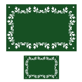 Lot de 1 plaque + 1 numéro de maison emaillé Fleuri - 12 couleurs au choix