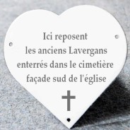 Plaque coeur émaillée
