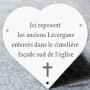 Plaque coeur émaillée Plaque coeur émaillée