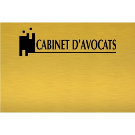 Plaque en laiton ou aluminium  Achat d'une plaque pour avocat en ligne