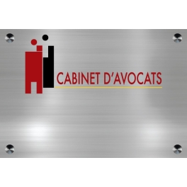 Plaque pro pour Avocats - Impression logo couleur HD - Plexiglass
